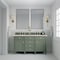 James Martin Vanities Brittany 60in Double Vanity, Smokey Celadon w/ 3 CM Eternal Marfil Top 650-V60D-SC-3EMR - alternate 3